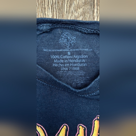 Space Jam Ladies Taz Slammin' Black Short Sleeve Tee T Shirt Size Small - Picture 3 of 6